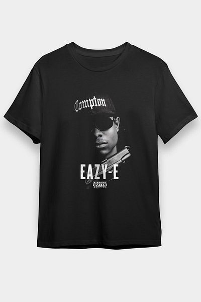 tf tişörtfabrikası Μπλουζάκι Eazy-E Μαύρο Unisex T-Shirt