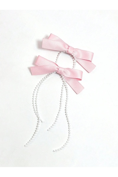 CSR Collection مشبك كوليت على شكل فيونكة متدلية باللؤلؤ