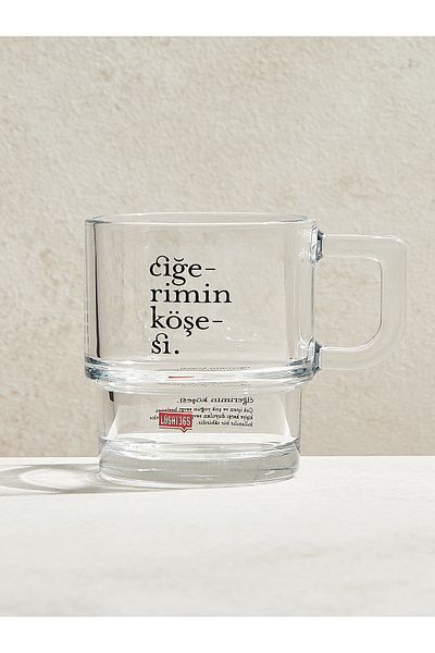 Paşabahçe Corner of My Liver 1 Piece Hill Glass Mug 320cc