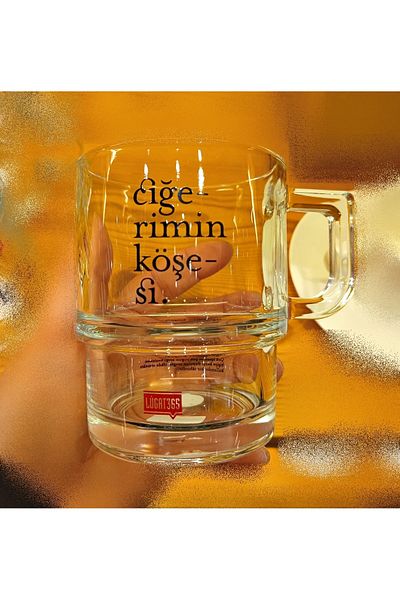 Paşabahçe Corner of My Liver 1 Piece Hill Glass Mug 320cc