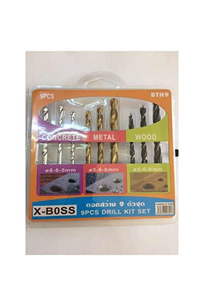 istocyapimarket 9 Parça Matkap Ucu Seti (Beton, Metal, Ahşap)