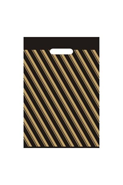 ECOPLAST Siyah Çizgili Takviyeli Poşet 26 X 38 Cm (no2) 300 Adet