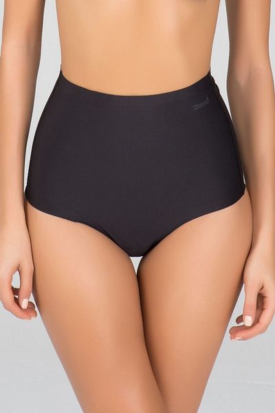 Kom Chiloți de bikini cu talie înaltă, negri, micro modal, fără sudură, pachet de 2