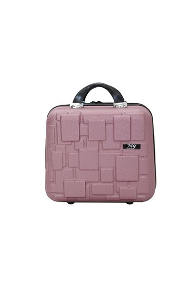 MY SARACİYE My Luggage 50136 - Dusty Rose Bakelite Travel Makeup Bag
