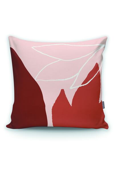 Realhomes Husă de pernă desenată manual în paletă de culori pastel