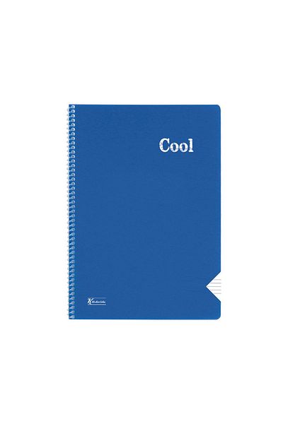 KESKİN COLOR دفتر ملاحظات حلزوني مخطط باللون الأزرق الداكن مقاس A4 72 ورقة - رائع (321611)