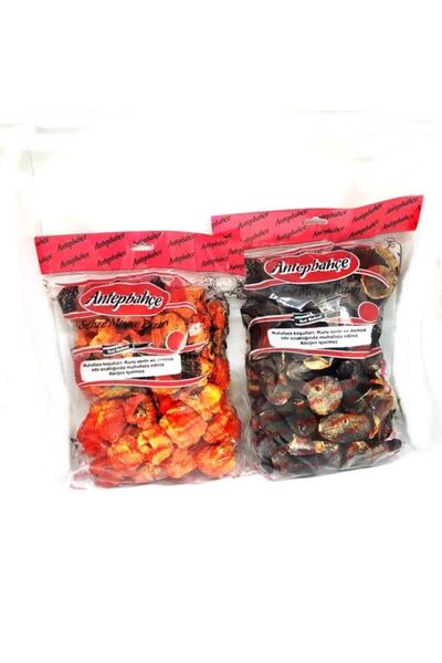 ANTEP BAHÇE Dolmalık Kuru Patlıcan 1 Paket Dolmalık Tatlı Biber 1 Paketten (1...