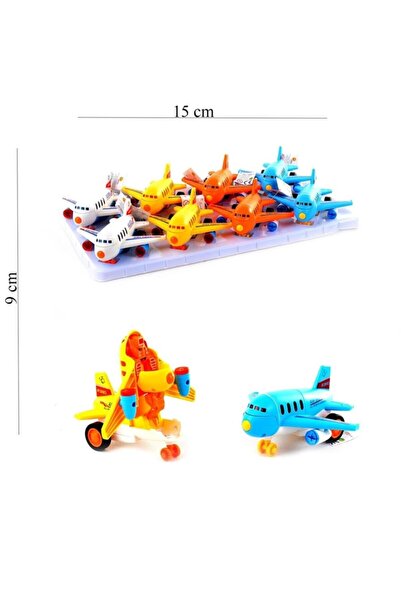 Duman Oyuncak Sürtmeli Robota Dönüşen Jumbo Uçak