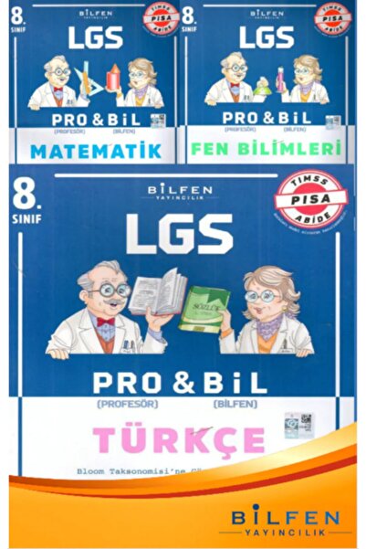 Bilfen Yayıncılık Bilfen 8.sınıf Probil 3'lü Set (türkçe-matematik-fen Biliml...