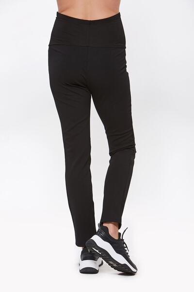 Motherway Maternity Adjustable Waist Black Sports Pants