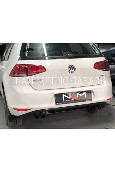 NamTuning Vw Golf 7 R Difüzör Sağ+sol/çiftli Çıkış P Black