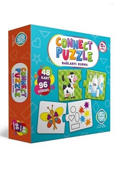 M90 Connect Puzzle Bağlantı Kurma Eşleştirme Kartları 48 Kart