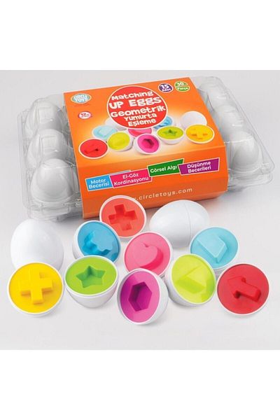 AteşTech Geometric Egg Matching 15 Pieces