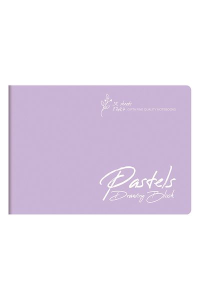 Gıpta Pasteluri 17x24 32 coli Caiet de pictură cu copertă din plastic (4162) violet