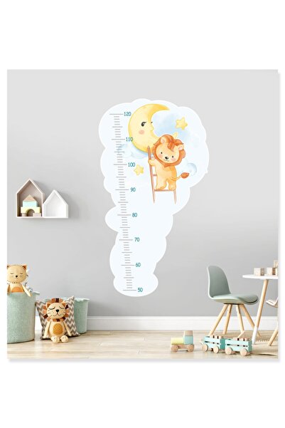 Sticker Sepetim ملصق حائط مزخرف لغرفة الأطفال لطيف على شكل أسد وقمر