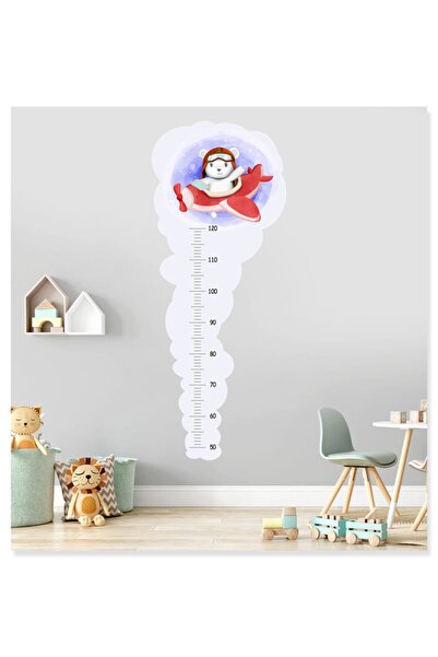 Sticker Sepetim Милі тварини в літаку Вимірювач зросту Дитяча кімната Декорат...