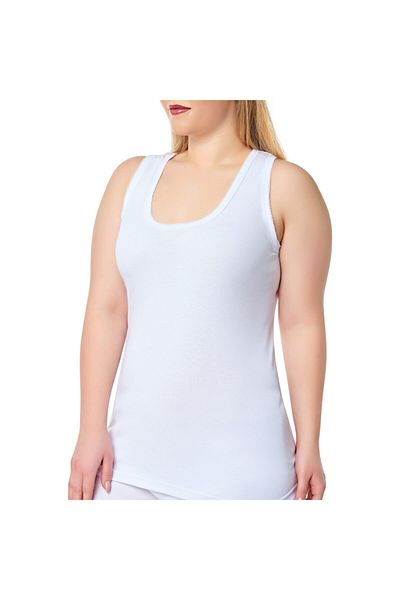 Tutku Tricou alb cu croșetat pentru femei, pachet de 12