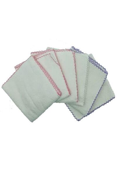 Ekebaby مجموعة من 6 مناشف فاخرة للعرق باللون الأبيض - للأطفال