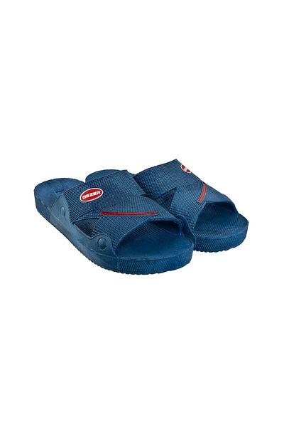 GEZER Men's Navy Blue Non-Slip Sole Slippers 08025