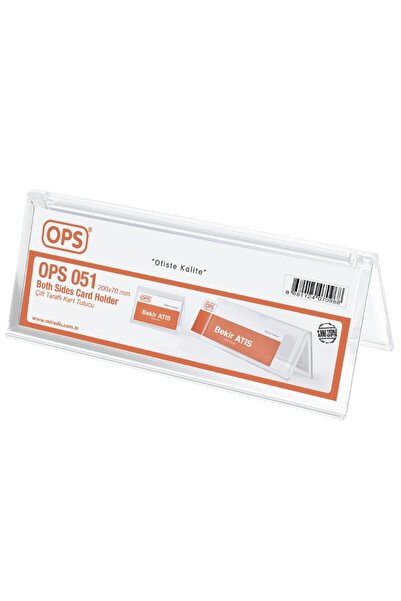 Ops Dp 051 Çift Taraflı Yatay Kart Tutucu Isimlik