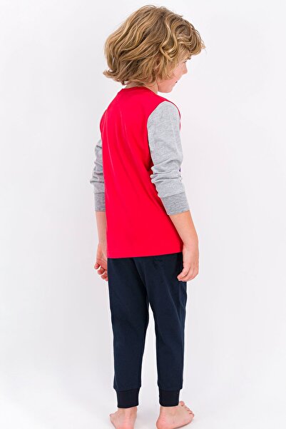 Superman Lisanslı Açık Kırmızı Lisanslı Erkek Çocuk Pijama Takımı