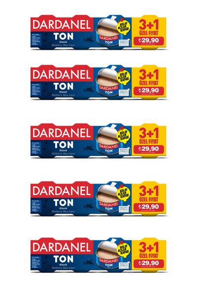 Dardanel 75 gr x 4 Ton Balığı (3+1) 5'li Paket