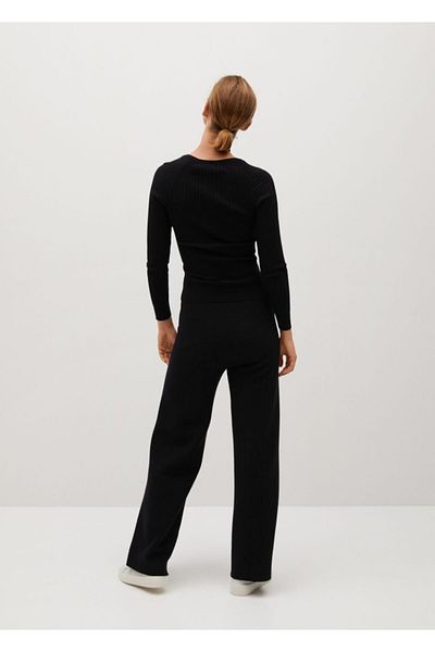 MANGO Woman Women's Black Pants