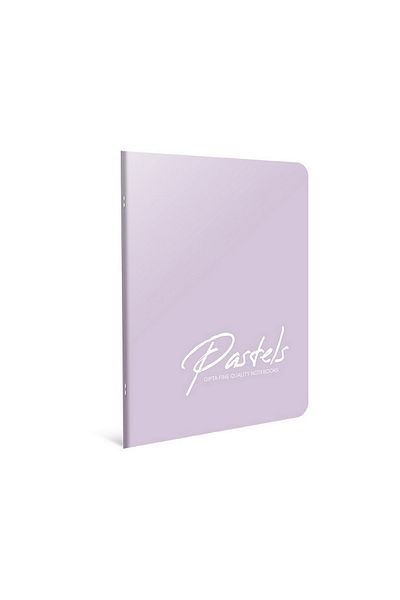 Gıpta Purple Pastels A4 100 coli Caiet de note cu copertă din plastic cu cusătură (4120) cu rigle