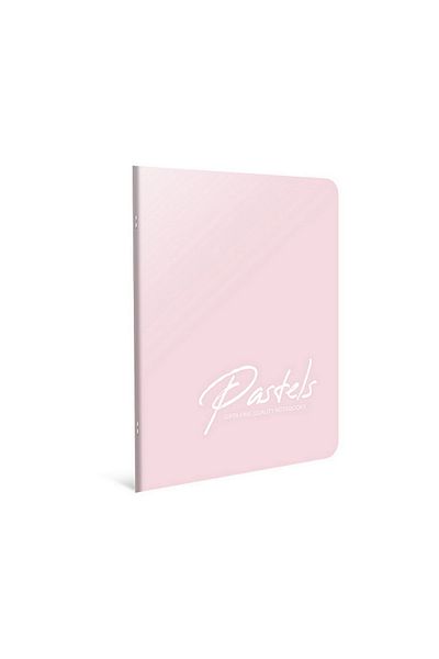 Gıpta Pink Pastels A4 100 coli Caiet de note cu copertă din plastic cu cusătură (4120) cu rigle