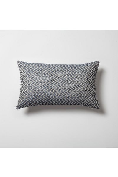 Fineroom Living " Orsa " - Pernă de in țesătură cu model în zig-zag 30x50 (pernă interioară inclusă)