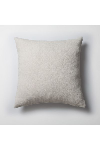 Fineroom Living "Julia" - Plain Loop Woven Square Throw Pillow 50x50 (Inner Pillow Included)