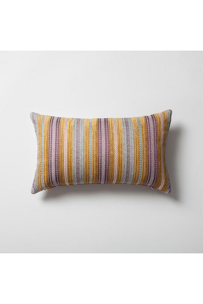 Fineroom Living " Boho " - Striped Ethnic Motif Patterned Throw Pillow 30x50 (Inner Pillow Included)