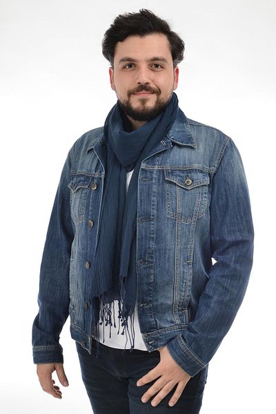 Dosimira Men's Cotton Fringed Scarf