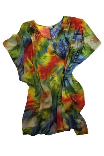 Anna Christina Sarı Çiçekli Pareo