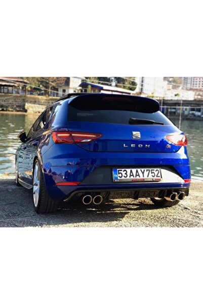 NamTuning Seat Leon Mk3.5 2017 - Difüzör Custom Sağ+sol/çiftli Çıkış P Black