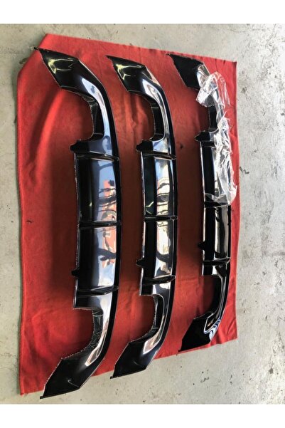 NamTuning Seat Leon Mk3.5 2017 - Difüzör Custom Sağ+sol/çiftli Çıkış P Black