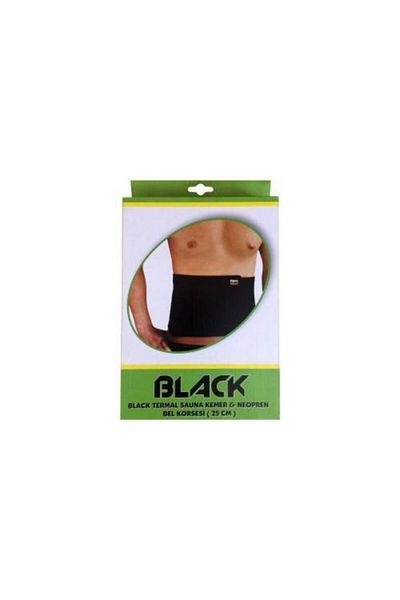 Povit Unisex Black Thermal Sauna Waist Corset 25 X 120 cm
