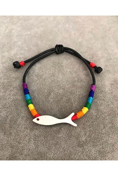 Roma Silvers Kadın Renkli Gökkuşağı Balık Bileklik