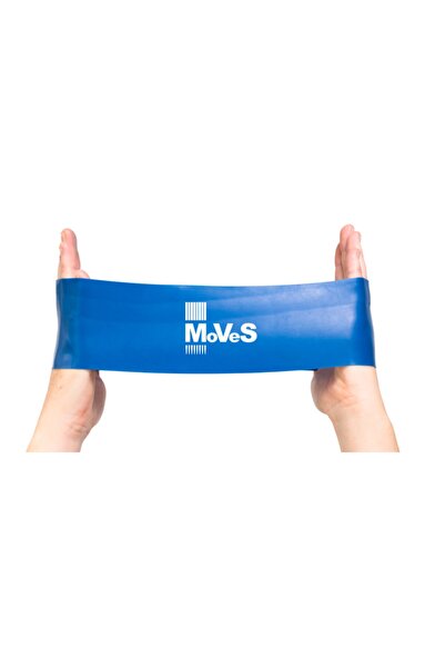Moves Mavi Renk 7x5 Cmx 30,5 Cm Loop Kas Bacak Germe Pilates Direnç Lastiği S...