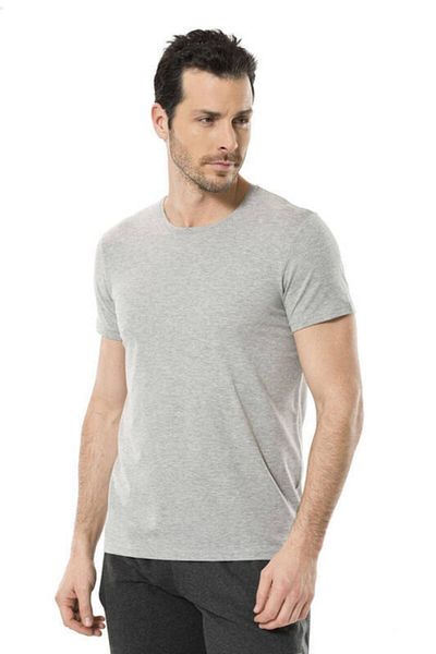 Cacharel Tricou cu mânecă scurtă 1331 Grey Melange pentru bărbați