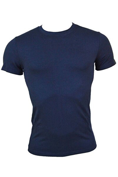 Malabadi Ανδρικό μπλουζάκι με κοντό μανίκι σε μπλε ναυτικό μοντέλο