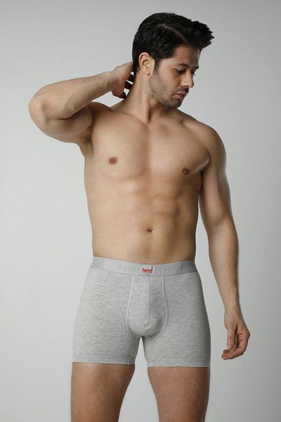 Hmd Ανδρικό Γκρι Cotton Lycra Boxer 6 τεμαχίων 302 6