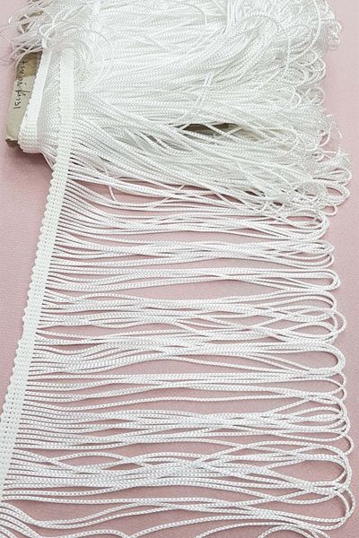 Hobigram Λευκή Εισαγόμενη Κορδέλα Φούντα 15 cm 1 Mt – Ειδικό Σχέδιο, Αξεσουάρ, Ποιοτική Παραγωγή, Εντυπωσιακό Στυλ – Dek