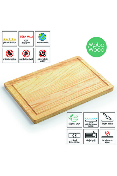 ARA DEKOR Solid Wood Ash Wood Cutting Board
