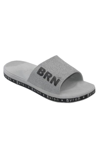 Brn Home Gray Brn Non-Slip Sole Slippers