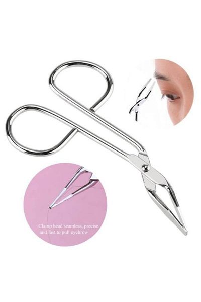 gaman Bijutime Beauty Scissor Shaped Bristle Rotation Tweezers - False Eyelashes Tweezers