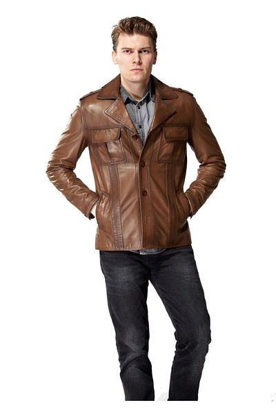 Hodore Leroy Brown Leather Jacket