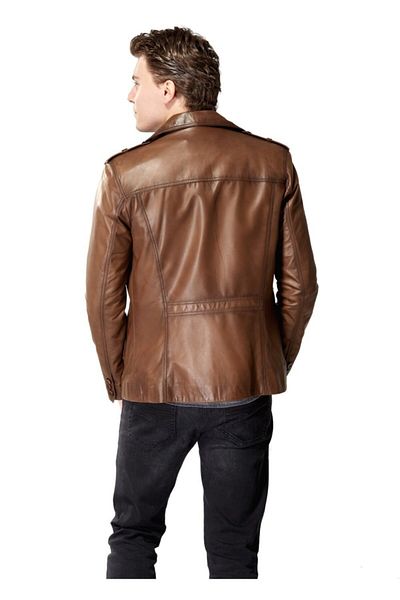 Hodore Leroy Brown Leather Jacket