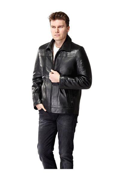 Hodore Men's Javier Genuine Leather Jacket