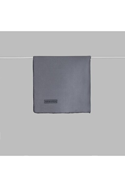 ARMANDA Women's Gray Satin Silk Scarf